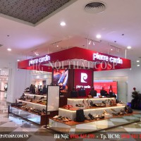 Thi công shop giày dép Pierre Cardin – Time City